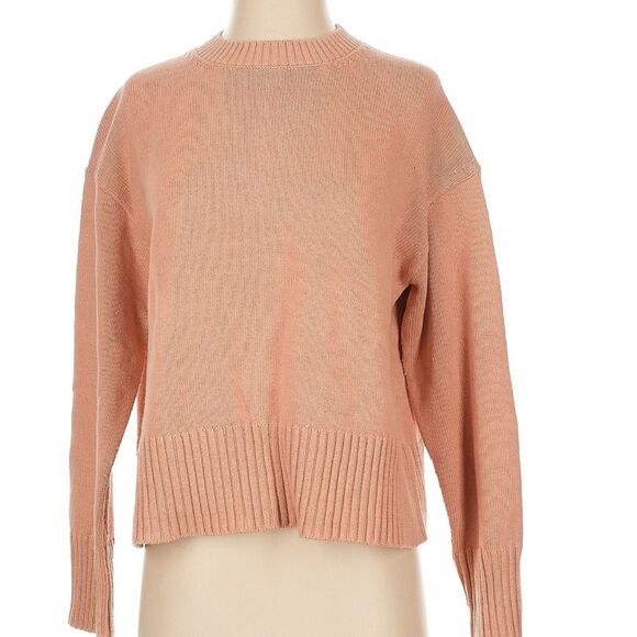 Everlane Organic Cotton The Boxy Everyday Sweater Light Pink Small - Picture 2 of 7